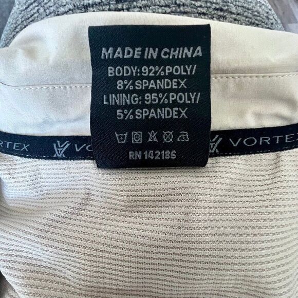 Vortex Tan Stretchy Mesh Vented Pockets Roll Up Long Sleeves Lightweight Shirt - Picture 11 of 11